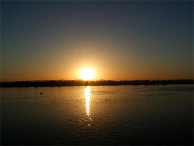 Anochece en el Nilo