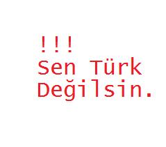 Değilsin