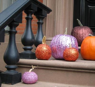 Glitter Pumpkins