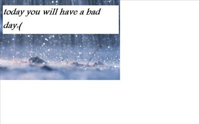 bad day