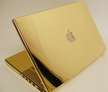 Gold mac book pro