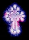 BRIGHT PURPLE CROSS
