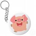 Pig keychain