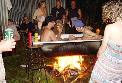 A hot tub