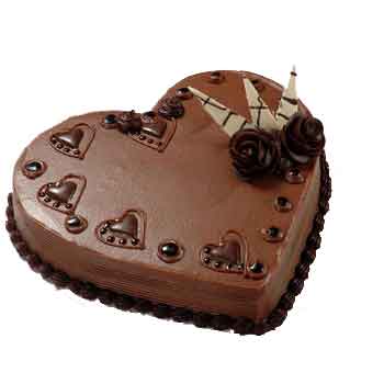 choco-heart cake