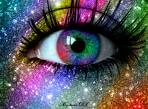 rainbow sparkle eye