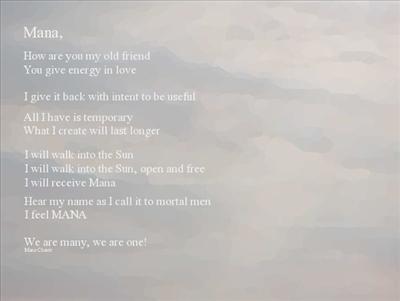 Message in Mana