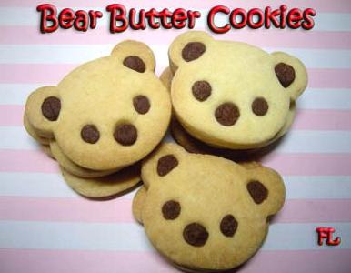 Bear butter cookies