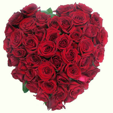 Corazon de rosas