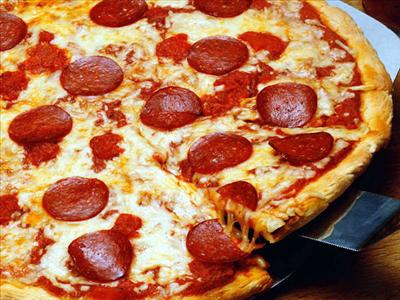 A yummy pizza