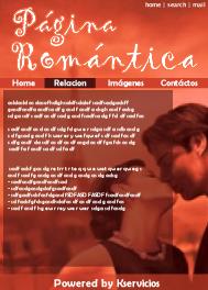 sitio web romantico