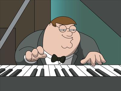Peter on piano