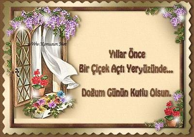 Doğum Günü Kart Postalı