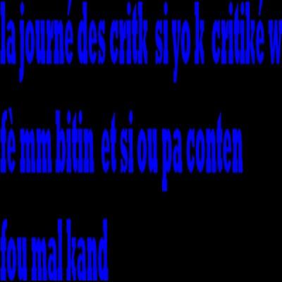 Tu es moche sans ame?