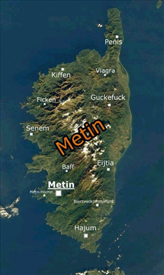 Metinland Karte